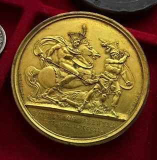 1811 Battle of Albuera Gilt Bronze Medallion by Webb BHM 718 Rare