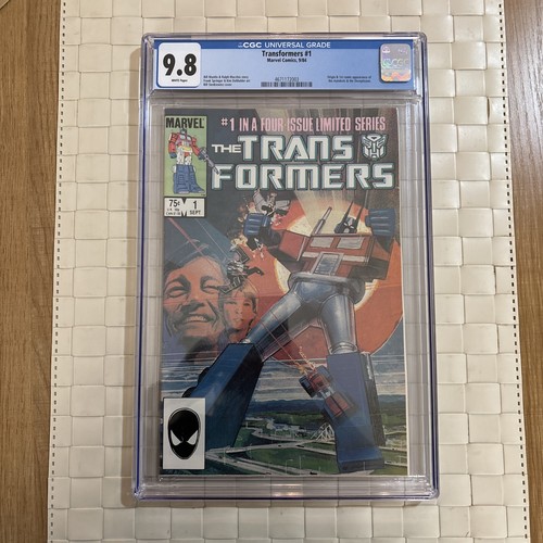 Transformers #1 CGC 9.8 Marvel 1984 1st & Origin! White Pages