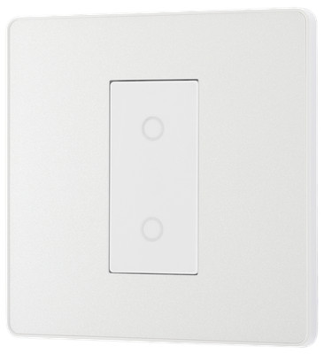 BG Evolve PCDCLTDS1W Perlweiß Single 2 Wege 200W, Sekundär Touch Dimmer