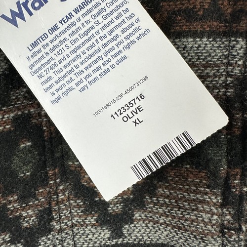 Wrangler Jacket Boys XL Sherpa Lined Authentic Western Aztec Southwestern NWT - Picture 3 of 14
