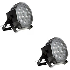 Pair of On Stage RGB LED Wash Lights 2 