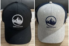 Authentic Ski Essentials Pukka Baseball Cap PICK & CHOOSE Ski Gray Black NWT