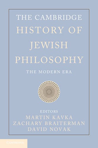 The Cambridge History Jewish Philosophy Modern Era Volu… Hardcover 9780521852432