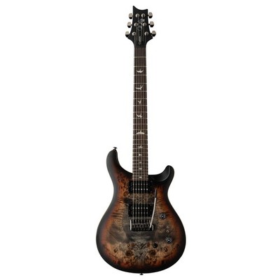 PRS SE Exotic Custom 24-08 Poplar Burl LTD Charcoal Cherry Midnight Burst - PRS