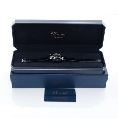 Chopard Imperiale 388378 Blue Dial Stainless Steel Ladies Chronograph Box & Card