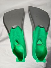Speedo Unisex Kids Swim Training Fins Green Gray Size Diving - S 5-6