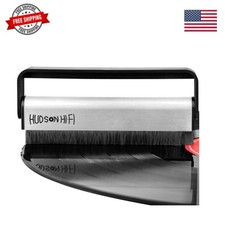 Vinyl Record Brush w/Anti-Static Carbon Fiber Bristles - Precision-Made, Gent...