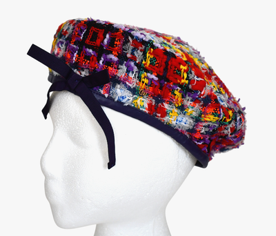 GUCCI Tweed beret New L $798.00 ?️GUCCI Multi-Color TWEED Leather Trim Women main image 3