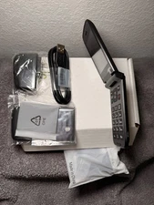 NEW ORBIC Journey V 4G LTE Flip Phone Black w 1-year of Tracfone Service Inc