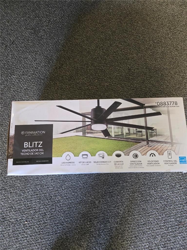 Fanimation Studio Collection Blitz 56 Inch Ceiling Fan with