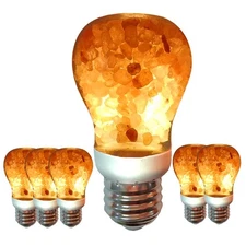 Salt Lamp LED Light Bulbs 60-Watt Equivalent, Warm Amber Glow, Dimmable E26 E...