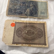 1910 And 1923 German Bills/ Currency