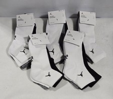 Nike Jordan Everyday Ankle socks Dri-Fit 3-pairs Black/White/Gray DX9655-911 Lot