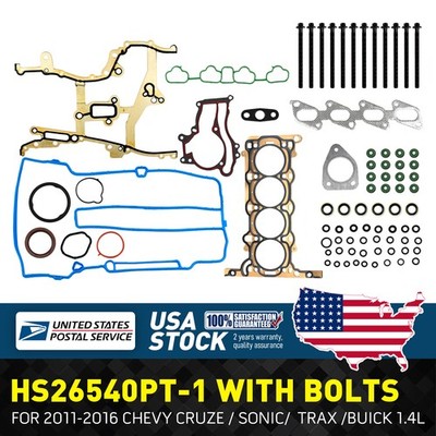 HS26540PT-1 Premium Head Gasket Set With Bolts For Chevrolet Sonic Trax Buick