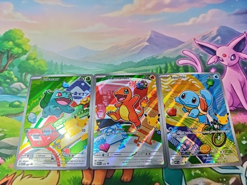 Pokémon 1st Partner Illustration Collection Gen 1 Bulbasaur Charmander Squirtle