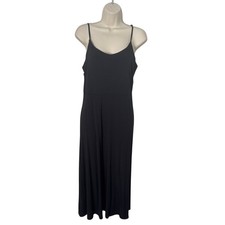 NWT LOFT Black Sleeveless Midi/Maxi Dress Classic Minimalist Size 12