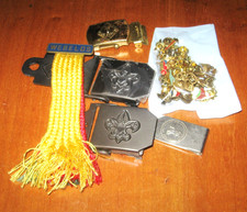 Vintage Mixed Lot Boy Scouts BSA Buckles and Award Pins