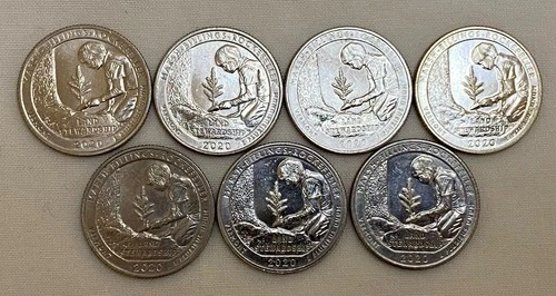 2020-W Marsh Billings Rockefeller Quarter (Lot Of 7)