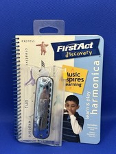 NEWFirst Act Discovery Learn and Play Harmonica With Chrome Harmonica Sealed NEW