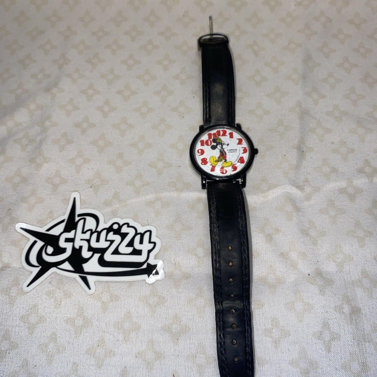 Vintage Disney X Lorus Mickey Mouse Black Plastic Watch Vintage Disney Musical Mickey Mouse Wristwatch Animated  main image 4