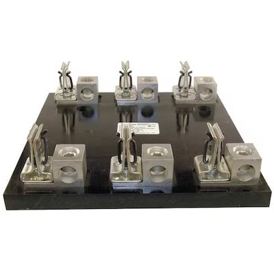 Mersen 62003 Open Fuse Block, H; K5 Ul Class, 600V Ac/Dc Volt Rating, 3 Poles,