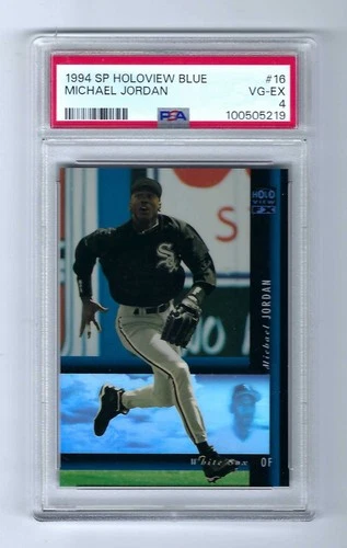 1994 SP Holoview Blue #16 Michael Jordan White Sox PSA 4 VG-EX