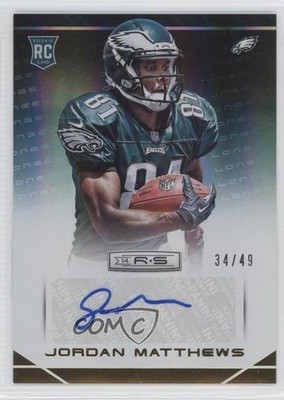 2014 Panini Rookies & Stars 34/49 Jordan Matthews #154 Auto RC 0f8