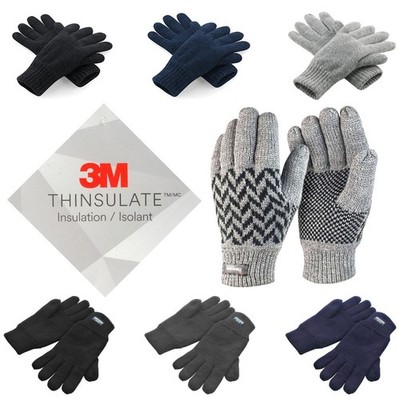 Winter Handschuhe Thinsulate  Isolation gefütterte Strickhandschuhe Damen Herren
