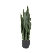 Garden 3ft Artificial Snake Plant Fake Sansevieria Indoor Outdoor, 28 1-PACK