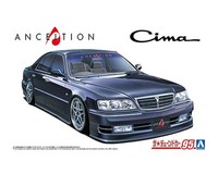 Aoshima The Tuned Car Series No.95 Anceltion Y33 Cima 1996 1:24 Plastikmodell