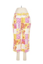 Rare Vintage Lily Pulitzer Capri Pants Tagged Size 8 Pink And Orange Patchwork