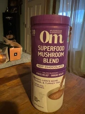 Om Mushrooms Supplement 30 Servings Vegan Powder - Hot Chocolate - 8.4oz
