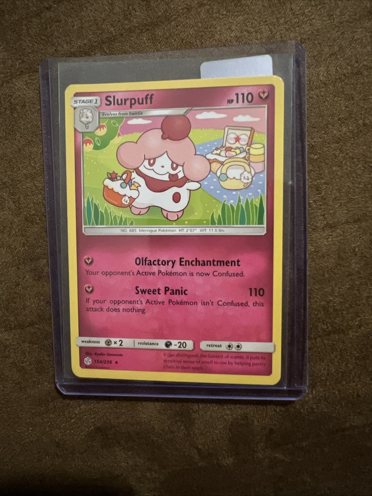 Slurpuff 154/236 Rare Cosmic Eclipse Pokemon 2019 Near Mint