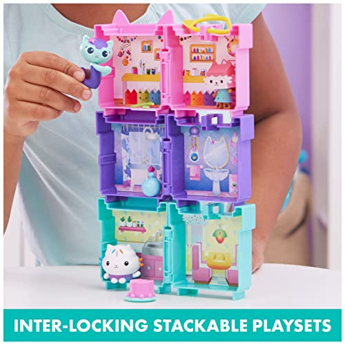 Gabby's Dollhouse, 3 Clip-On Playsets, with Cakey, Baby Box and Mercat Toy Fi... - Picture 3 of 10
