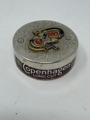 PBR Bud Light Cup Las Vegas Silver Engraved Copenhagen Tobacco Can Lid