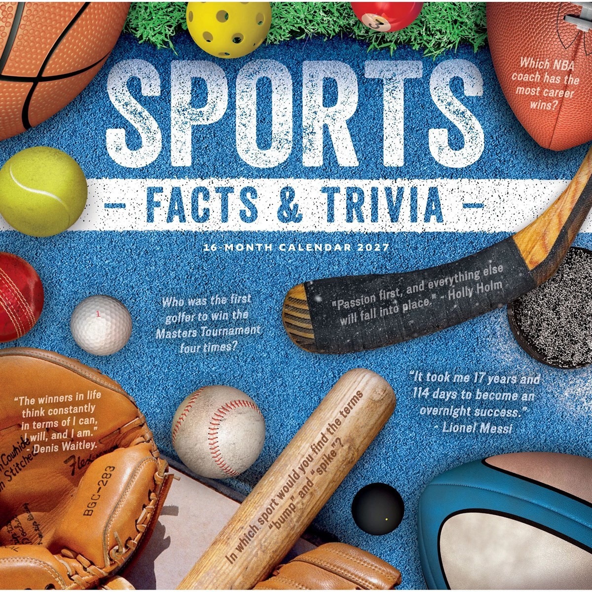 Sports Facts And Trivia Calendar 2027, Wall Calendars, Month To View, Sports, Gift - Image 2