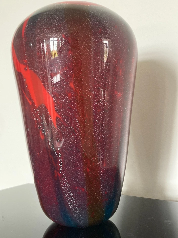 Vintage/Retro Vase, Glas, Rot, Gebraucht, wie neu - Bild 3 von 4