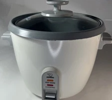 Zojirushi 6-Cup Rice Cooker & Steamer Works Great Glass Lid Keep Warm