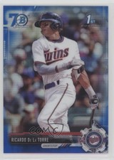 2017 Bowman Draft Chrome Blue Refractor 70th Anniversary Ricardo De La Torre 4l3