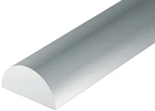 Evergreen Scale Model Plastic Rod Half Round Width 3.2mm Pack of 3 70EG244