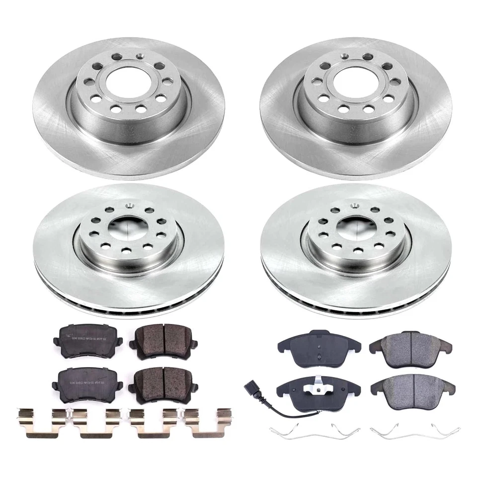 PowerStop KOE7339 Brake Kit For Volkswagen Tiguan Limited 2017-2018 Front Rear Foto 2 de 4