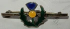 WW2 STERLING SILVER ROYAL SCOTTISH RESERVE REGIMENT MILITARY SWEETHEART BADGE