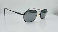 Vintage Sun Equipped 501 Black Metal Oval Sunglasses Frames Korea