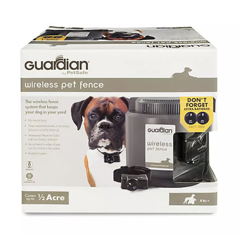 Guardian by PetSafe Wireless Dog Pet Fence Covers Upto 1 2 Acre Dogs 8 Pounds