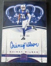 2017 Preferred Quincy Wilson Royal Pink Crown Royale Rookie RC Auto #/200