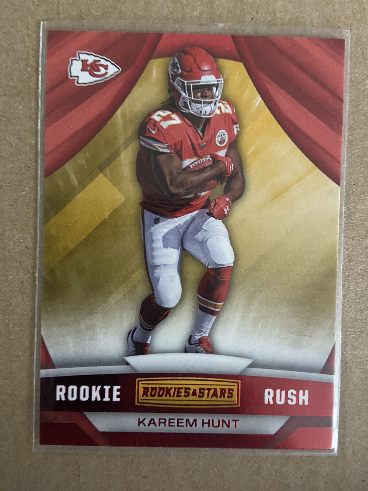 Kareem Hunt Panini Rookies & Stars Rookie Rush #6 Base