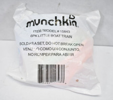 Munchkin Little Boat Train Baby Toddler Bath Toy 6 Piece Set Assorted Colors