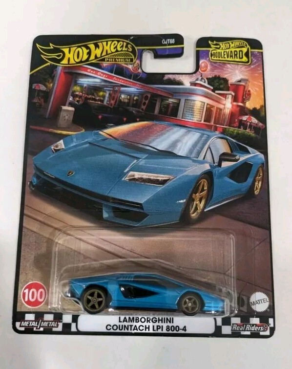 新品10個ホットウィール  ランボルギーニ カウンタック LPI 800-4 Hot Wheels Lamborghini Countach LPI-800-4🔥 Blue Boulevard