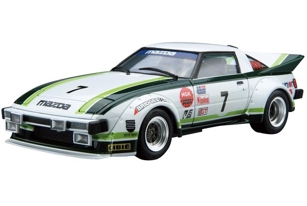 Aoshima 1/24 The Model Car No.22 Mazda SA22C Savanna RX-7 Daytona '79 Model Kit-image