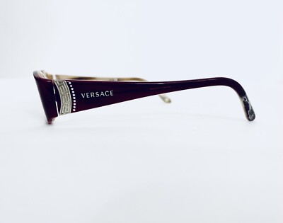 Versace Burgundy Tortoise Rectangular Glasses Italy MOD 3091  display picture 1